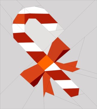 Candy Cane Bitty Block