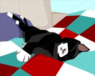 Cat on a Quilt #1