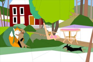 Fox in the Garden #2