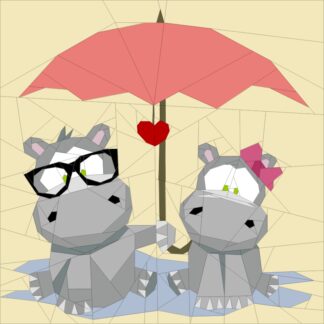 Hippo's in the Rain