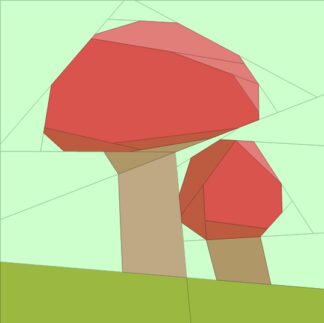 Mushrooms Bitty Block